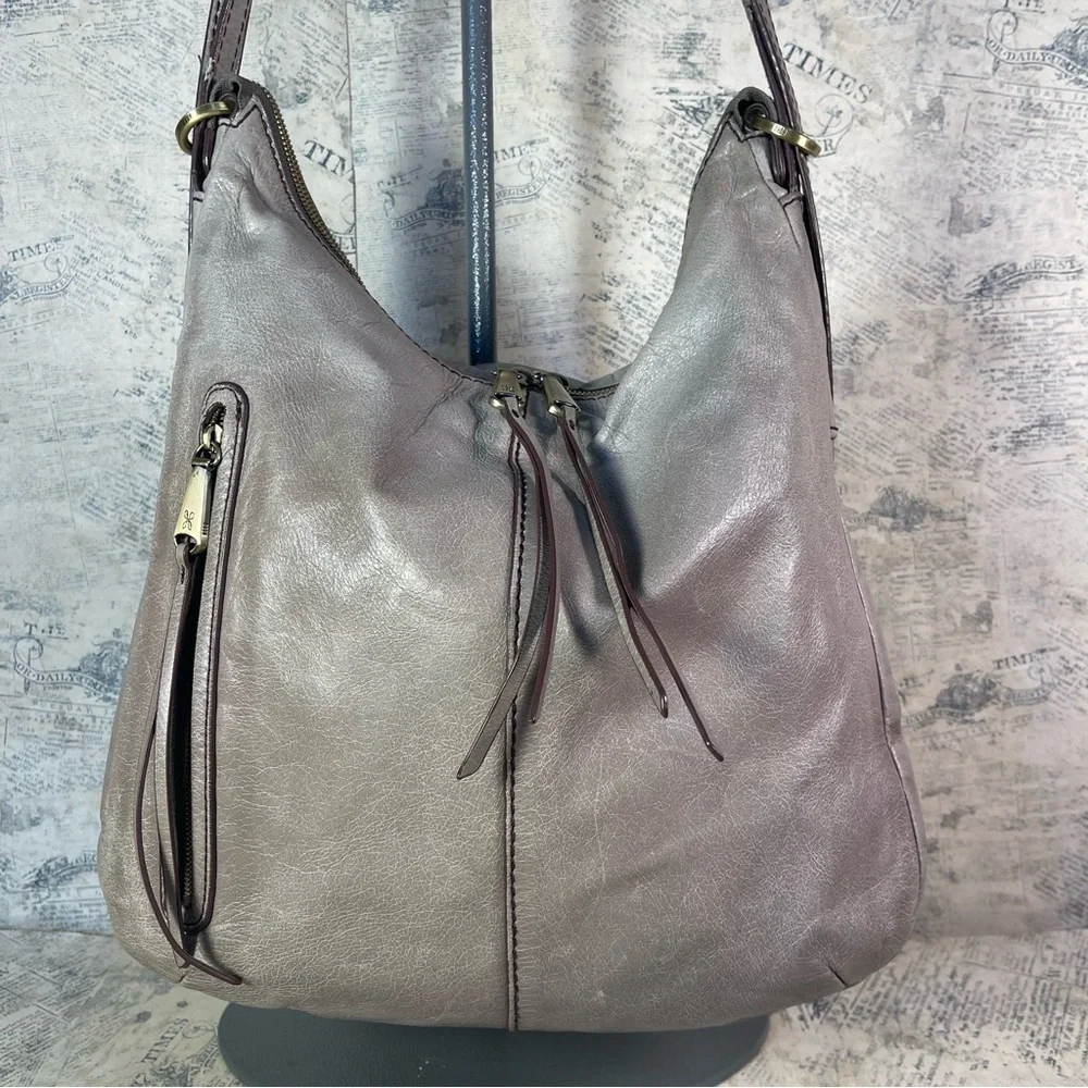 HOBO Merrin Convertible Leather Backpack Shoulder Bag Black Brown Everyday Purse